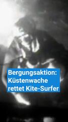 Spektakulärer Einsatz: Kitesurfer mit Hubschrauber gerettet