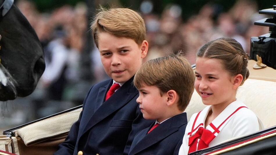 Sie sind die Zukunft der britischen Monarchie: Prinz George (l.), Prinz Louis und Prinzessin ...