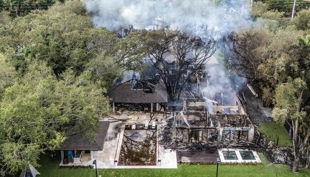 Das Haus von Erik Spoelstra steht in Flammen.