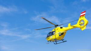 Rettungshubschrauber im Einsatz.