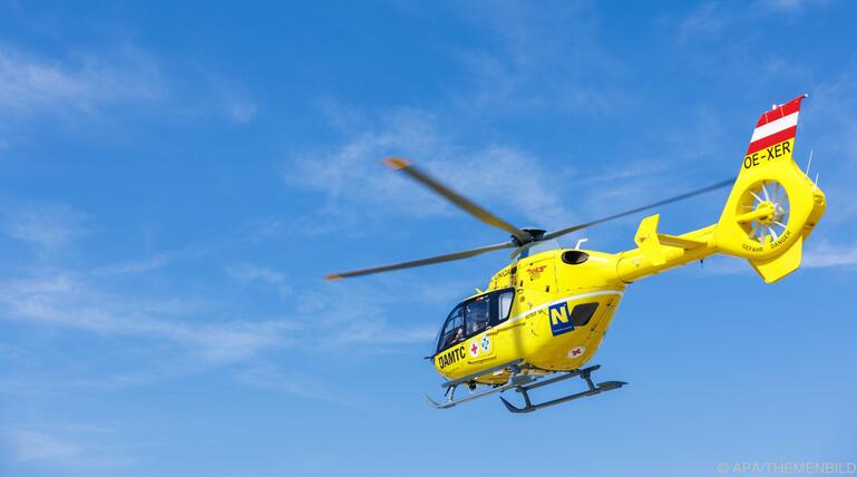 Rettungshubschrauber im Einsatz.