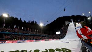 Die Skisprung-Arena in Oberstdorf