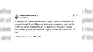 Iran: Straße von Hormus wird während restlicher Waffenruhe im Libanon geöffnet