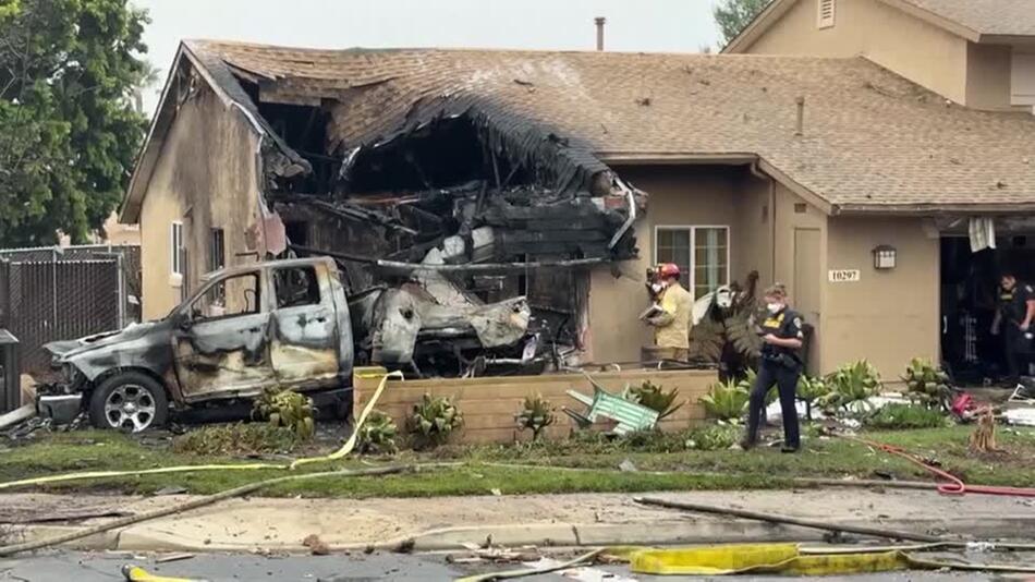 Flugzeug-Crash in Kalifornien