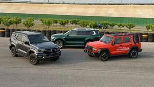 Tank 400 (l-r), Tank 500 und Tank 300 von Great Wall Motors