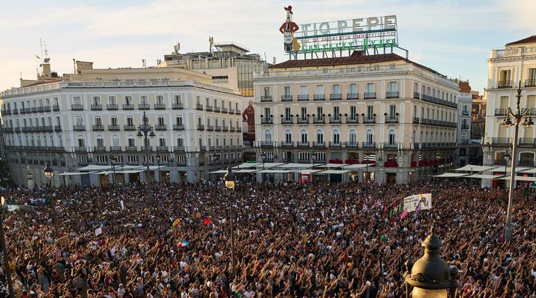 Protest in Madrid