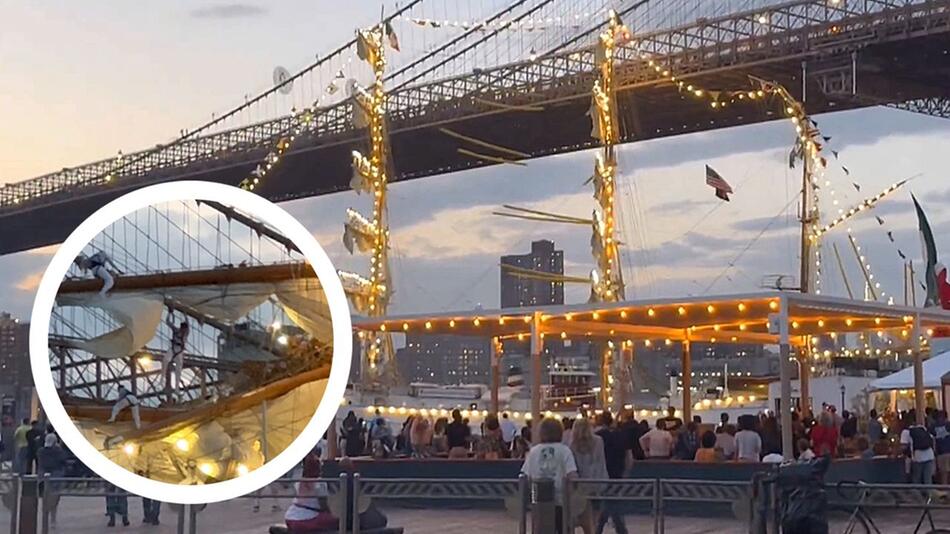 Segelschiff der mexikanischen Marine kracht in Brücke in New York – zwei Tote