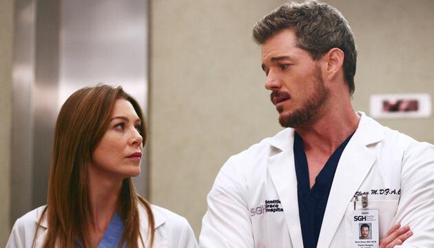 Eric Dane und Ellen Pompeo 2007 in "Grey's Anatomy".