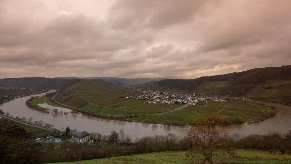 Winterwetter in Trittenheim an der Mosel