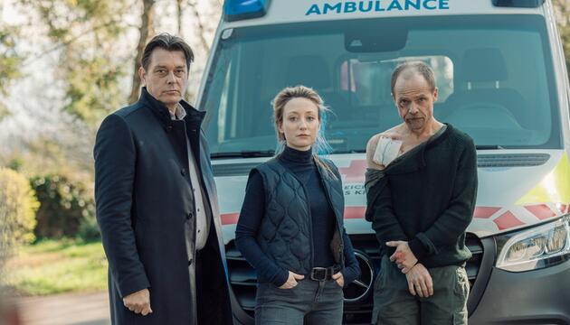 "Die Toten vom Bodensee: Die Messias": Thomas Komlatschek (Hary Prinz, l.), Luisa Hoffmann ...