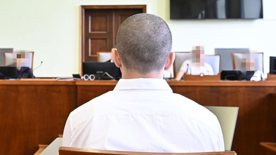 Luca K. im Schwurgerichtssaal des Landesgerichts Wiener Neustadt