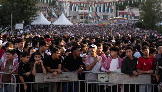 In Jordaniens Hauptstadt Amman gab es an mehreren Orten Public Viewing.