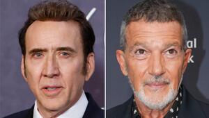 Nicolas Cage (li.) und Antonio Banderas werden 2027 für "True Detective" drehen.
