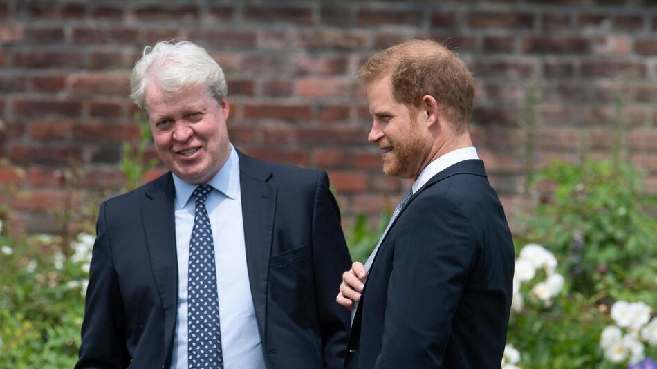 Prinz Harry mit seinem Onkel Earl Spencer