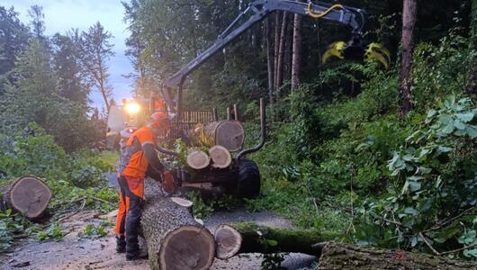 Aufwändige Aufräumarbeiten in der Steiermark