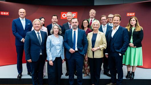 Clemens Pig und sein 13-köpfiges ORF-Direktorenteam