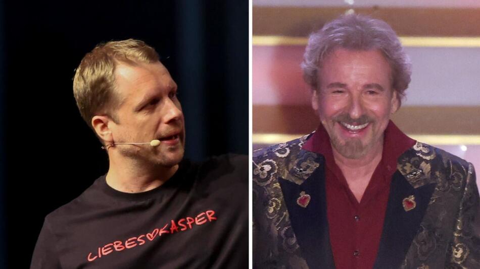 Oliver Pocher (l.) freute sich über seinen prominenten Gast Thomas Gottschalk.