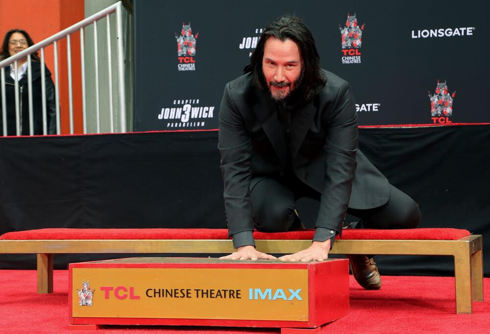 Hand- und Fußabdruckzeremonie für Keanu Reeves