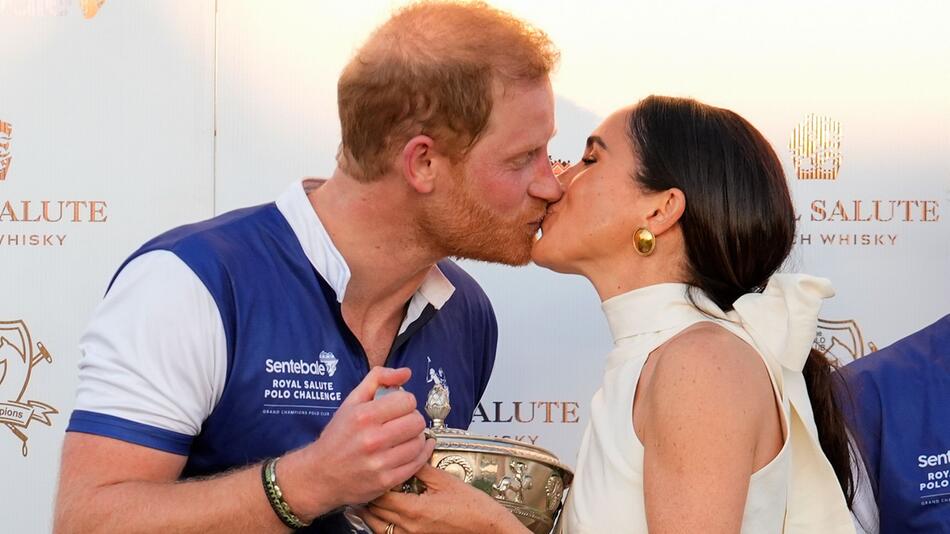 Prinz Harry und Meghan beim Polo