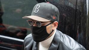 Chris Brown auf dem Weg zu seinem Gerichtstermin am Montag.