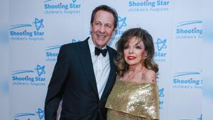 Dame Joan Collins und ihr Ehemann Percy Gibson.