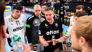 Deutsche Handballer bei der Auszeit