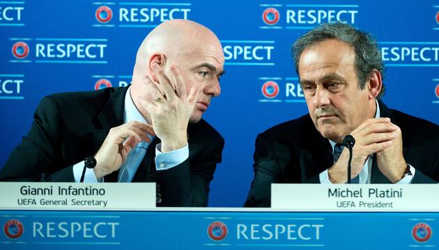 Gianni Infantino und Michel Platini