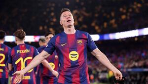 Ex-Bayern-Star Robert Lewandowski traf doppelt gegen Newcastle.