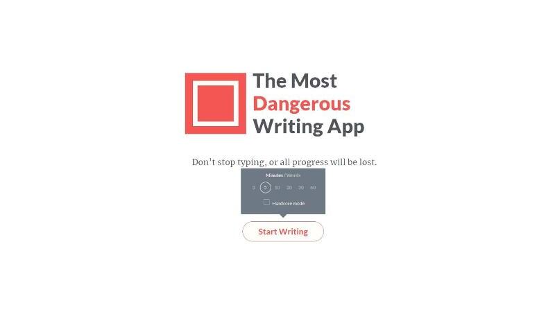 The MostDangerousWriting App