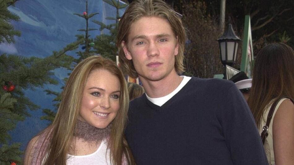 Lindsay Lohan mit Chad Michael Murray während der Produktion von "Freaky Friday" Teil eins.