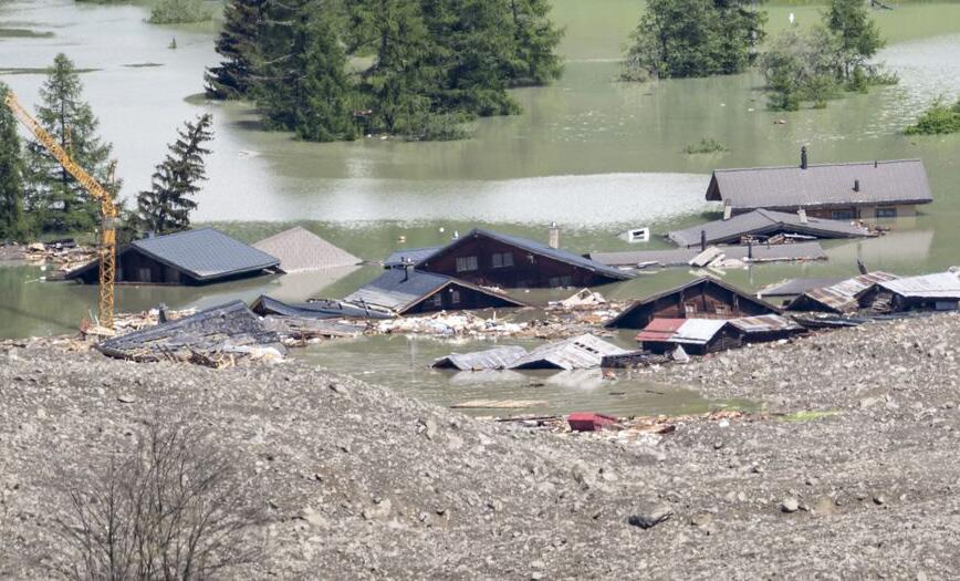 Gletscherabbruch im Wallis