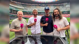 MagentaTV: Tom Kaulitz (r.) mit Jürgen Klopp, Thomas Müller und Johannes B. Kerner.