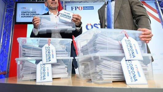 Kistenweise überflutet die FPÖ die Ministerien mit Anfragen