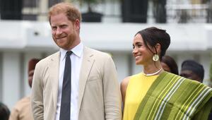 Prinz Harry und Herzogin Meghan am 12. Mai in Lagos.