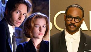 David Duchovny (l.) und Gillian Anderson als ihre "Akte X"-Figuren Mulder und Scully neben Ryan ...