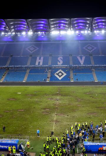 Zerstörtes Volksparkstadion