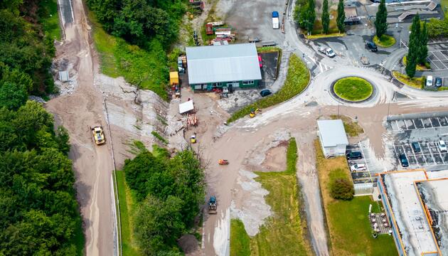 Schlammlawine in der Schweiz