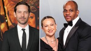 Tobey Maguire (l.), seine Ex-Frau Jennifer Meyer und deren neuer Ehemann Geoffrey Ogunlesi.