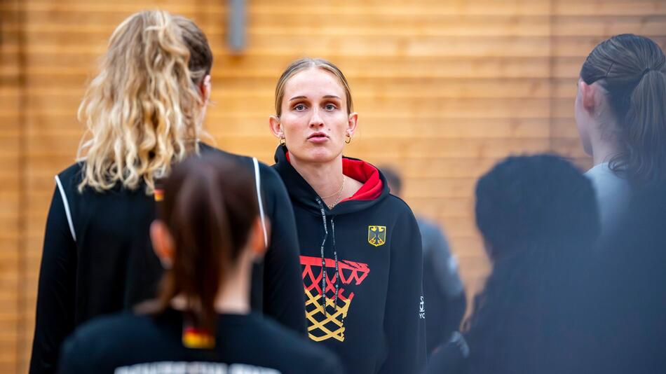 Training des deutschen Basketball-Nationalteams