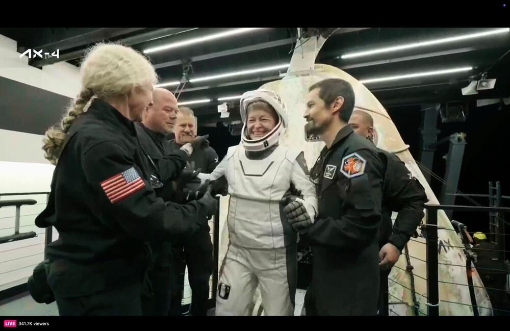 Private Astronautenmission von ISS zurück auf der Erde