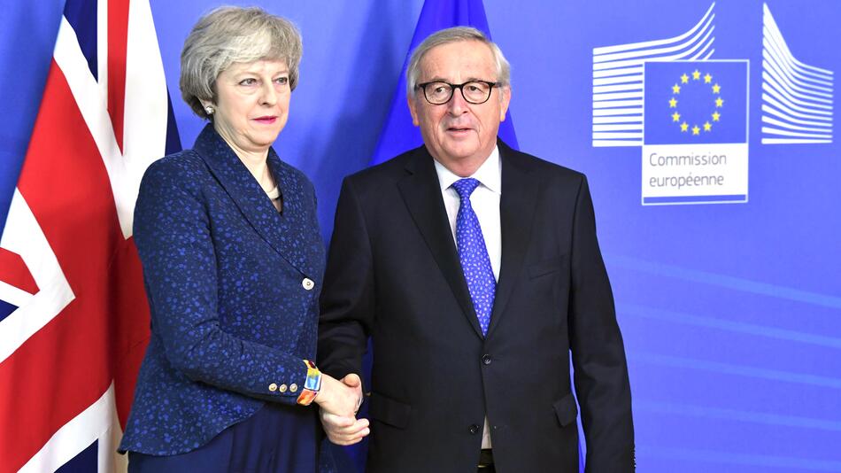 Theresa May, Jean-Claude Juncker, EU, Brüssel, Brexit, Gespräche