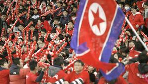 Nordkoreanische Fußballfans