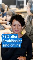 Erstklässler sind online