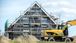 Baustelle eines Einfamilienhauses