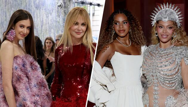 Nicole Kidman mit Tochter Sunday Rose (l.), Beyoncé mit Blue Ivy.