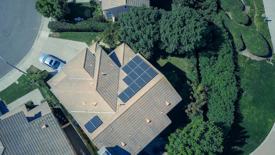Solaranlage auf Hausdach