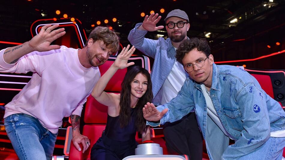 Samu Haber, Yvonne Catterfeld, Mark Forster und Kamrad (v.l.) kämpfen um die besten Talente.