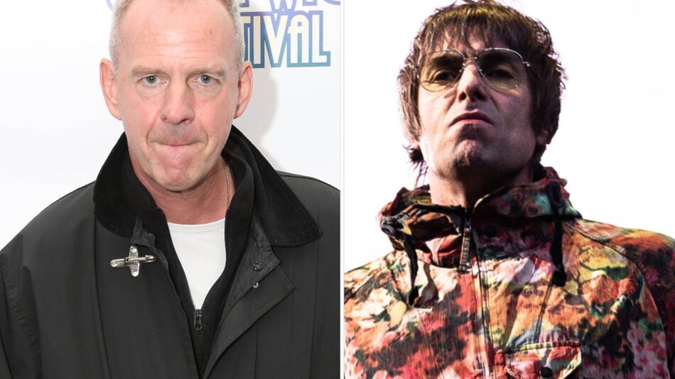 Musiker Norman Cook (l.) hat sich gegen die Ticket-Preise von Liam Gallagher und seiner Band ...