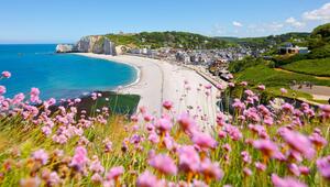 Étretat in der Normandie, Frankreich