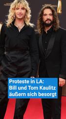 Proteste in L.A.: Bill und Tom Kaulitz sind besorgt